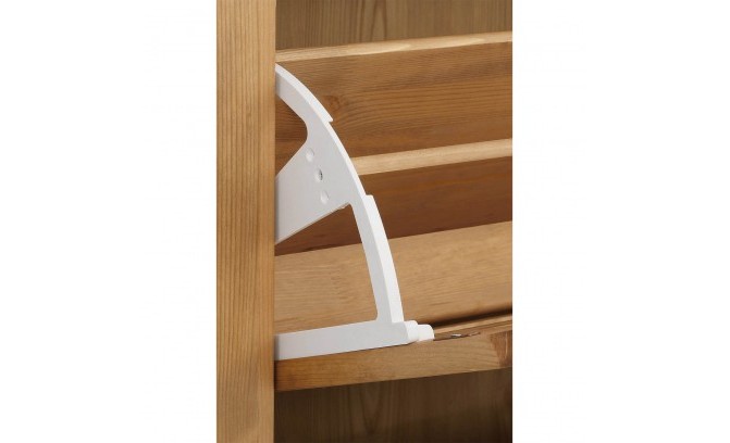 Тумба 01 Рауна для обуви из массива сосны (бейц масло)