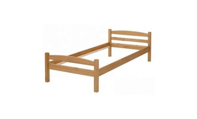 Кровать односпальная массив сосны Гольф 90х200 (бейц масло)