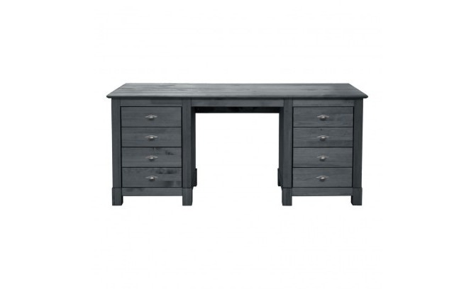 Стол письменный 08 Рауна массив сосны (графит)