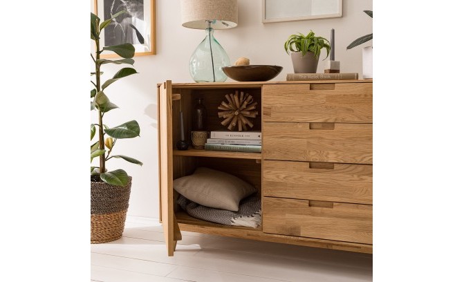 Комод из массива дуба СКАНДИ 3 1