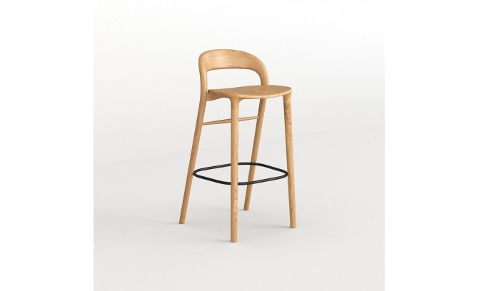 Стул полубарный из массива дуба "Chamberlain Continental"