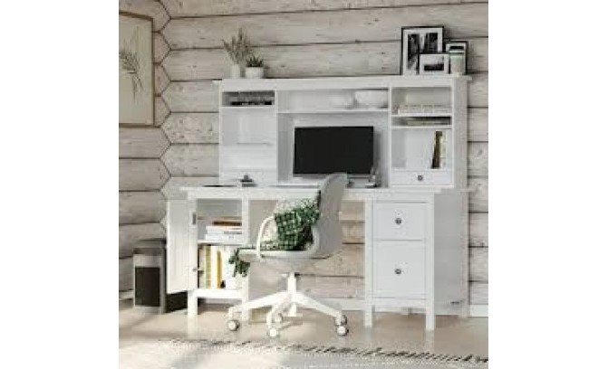 Стол письменный 12 Кантри с надстройкой массив сосны (HEMNES)