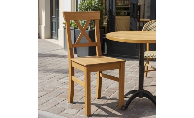 Стол для кафе из массива дуба 800*800*750