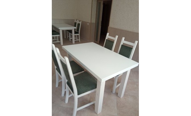 Стул из массива сосны с мягким сидением Кантри 