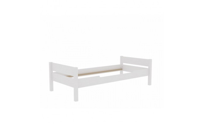 Кровать подростковая массив сосны (белый воск) 70*180