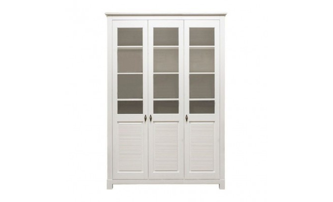 Витрина Рауна 20 из массива сосны (белый воск)