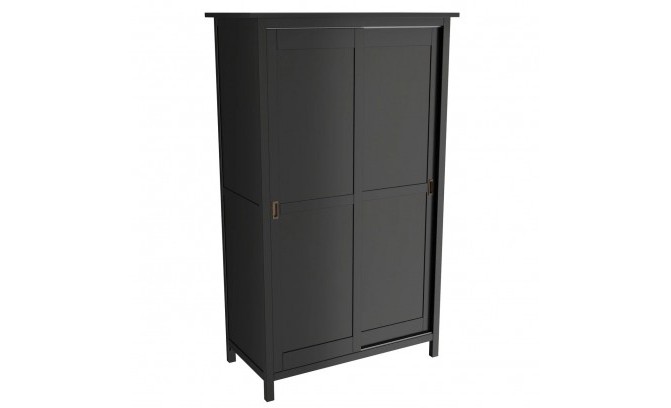 Шкаф для одежды 20SW Кантри массив сосны (HEMNES) блэк