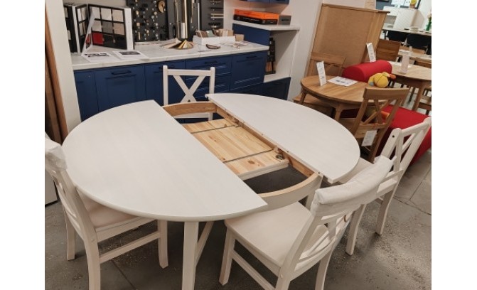 Стол обеденный раздвижной Кантри массив сосны (HEMNES) с выставки