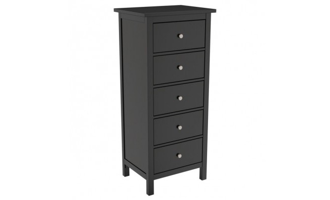 Комод Кантри 05 массив сосны (HEMNES) (черный)